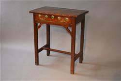 An exceptionally small 18th fruitwood side table. An exceptionally small 18th fruitwood side table.