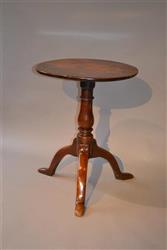 A Georgian oak predest tripod table. A Georgian oak predest tripod table.