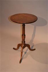 A Georgian fruitwood candlestand. A Georgian fruitwood candlestand.