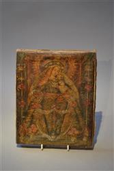 A late 17th century Cuzco School painting. A late 17th century Cuzco School painting.