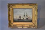 An early 19th century oil on panel marine painting