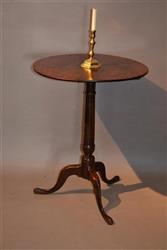 An elegant George III oak pedestal table. An elegant George III oak pedestal table.
