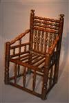 A rare mid 17th century ash turner's chair.