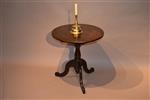A Queen Anne oak pedestal table. 