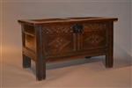 A small West Country Charles II oak coffer.