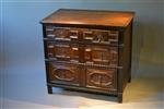 A small William and Mary pine chest of drawers.