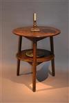 An unusual George III oak cricket table.