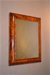 A William and Mary cushion frame mirror.