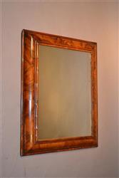 A William and Mary cushion frame mirror. A William and Mary cushion frame mirror.