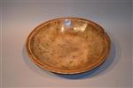 A very large George III sycamore dairy bowl.
