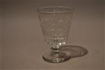 A fine and large Regency cut glass rummer.